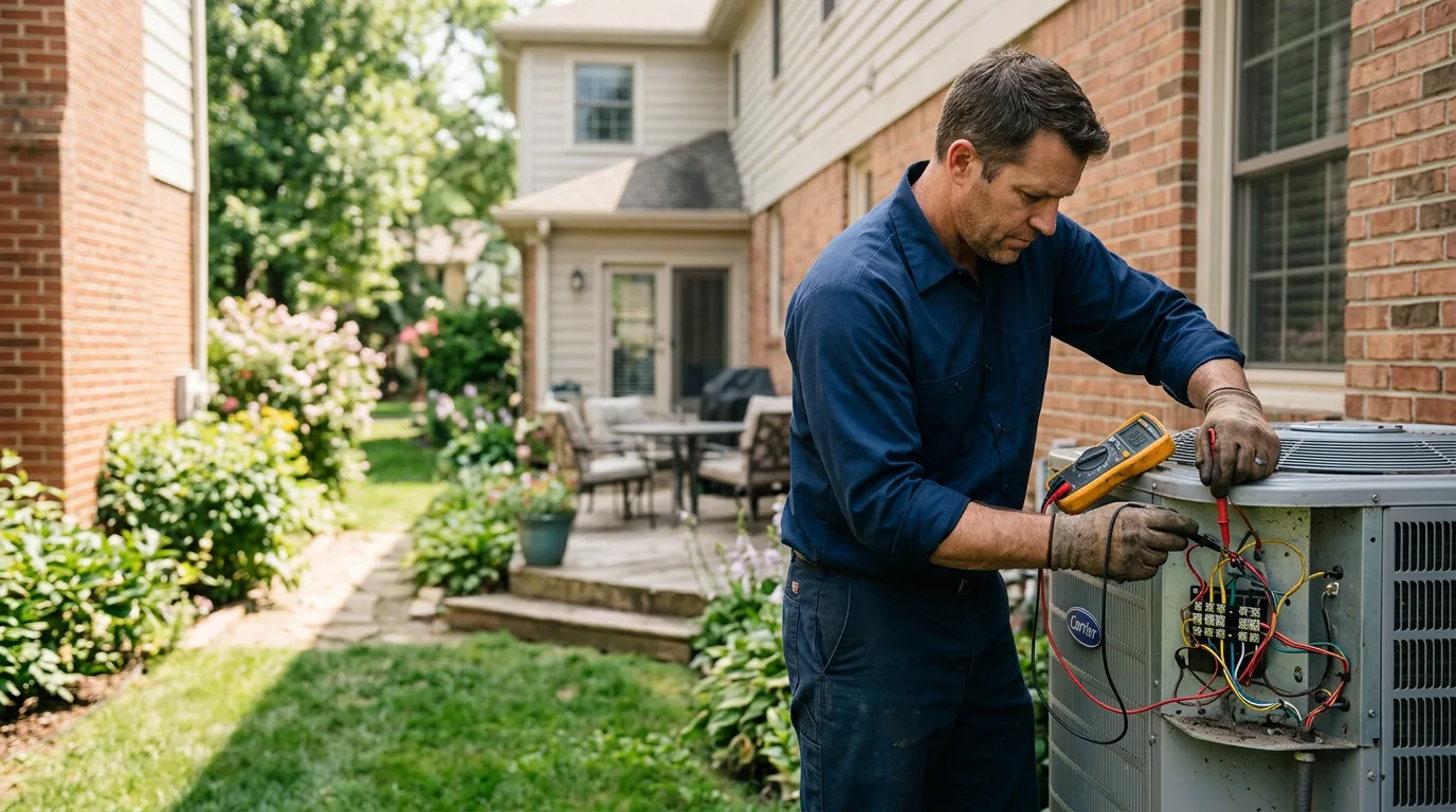 HVAC technician working near Bloomingrose, WV